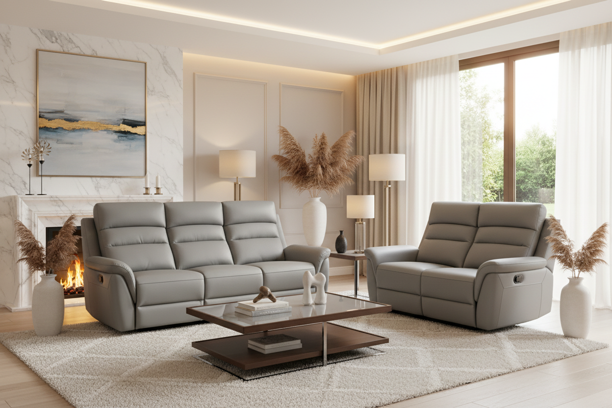 Santino Recliner Sofa — Electric