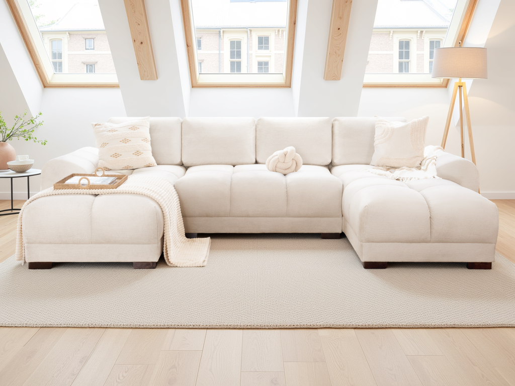 Matera Sofa Cream U Shape Corner