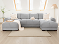 Matera Sofa Stone Grey U Shape Corner