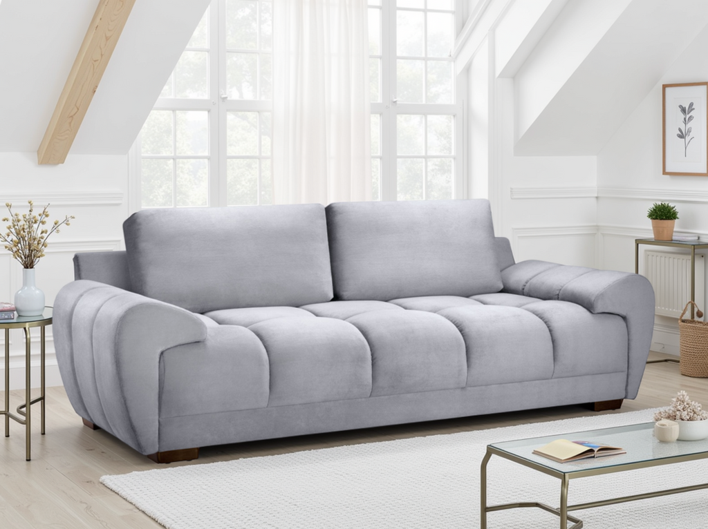 Matera Sofa Stone Grey 3 Seater