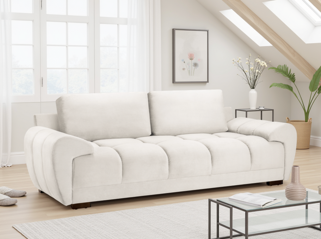 Matera Sofa Cream 3 Seater