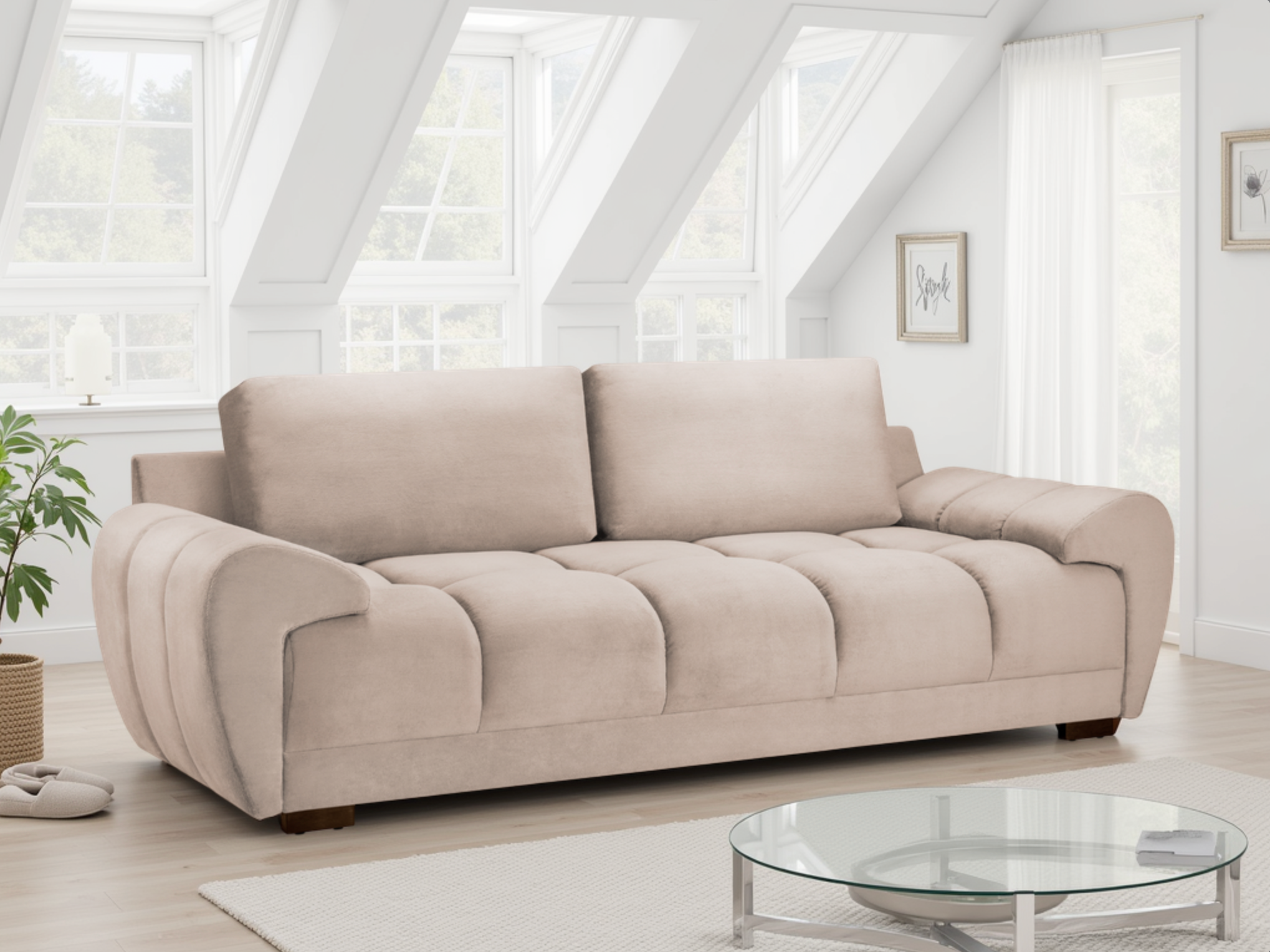 Matera Sofa Mocha 3 Seater