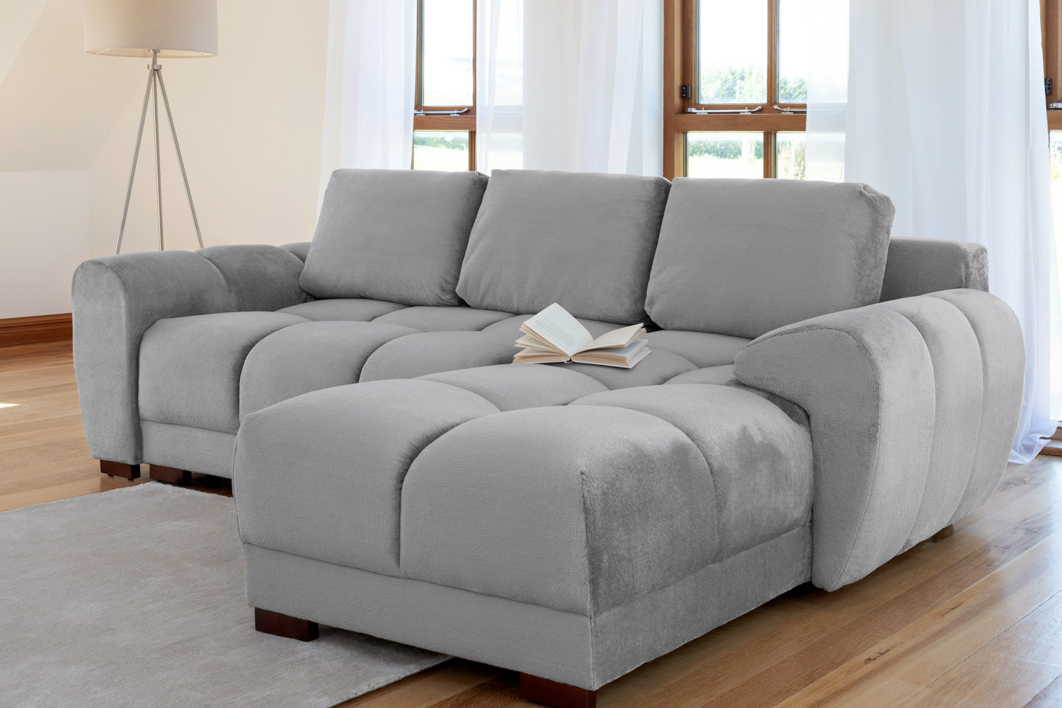Matera Sofabed Stone Grey Universal Corner