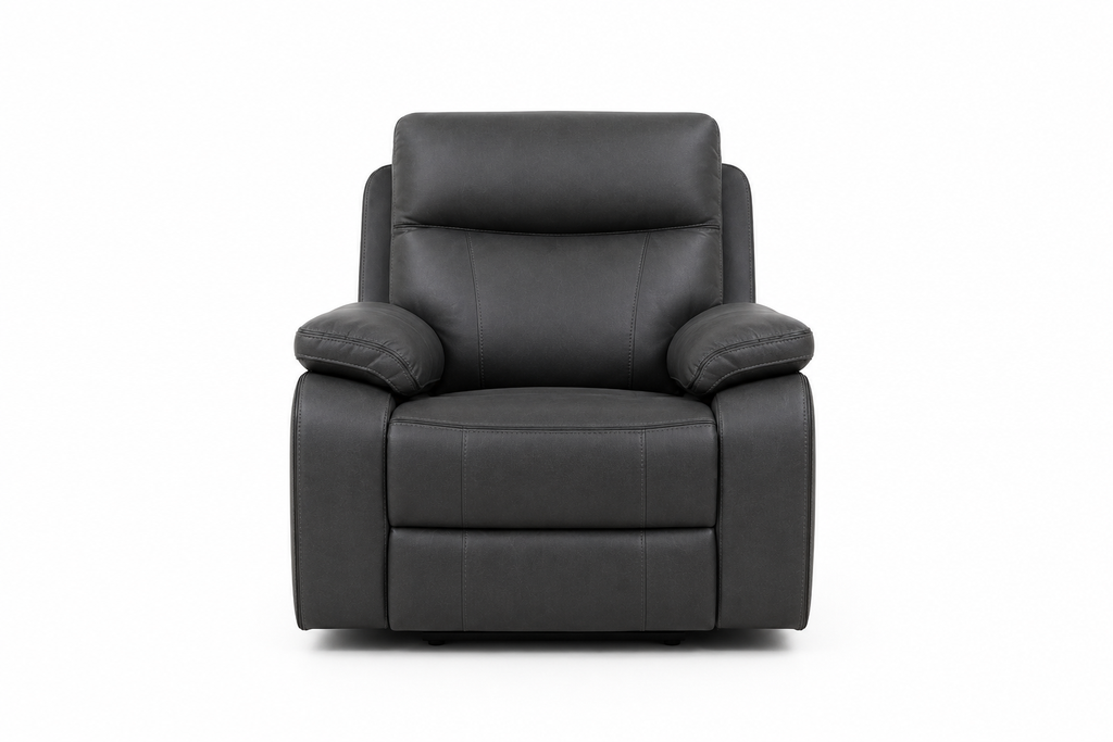 Varetti Recliner Sofa Charcoal — Electric
