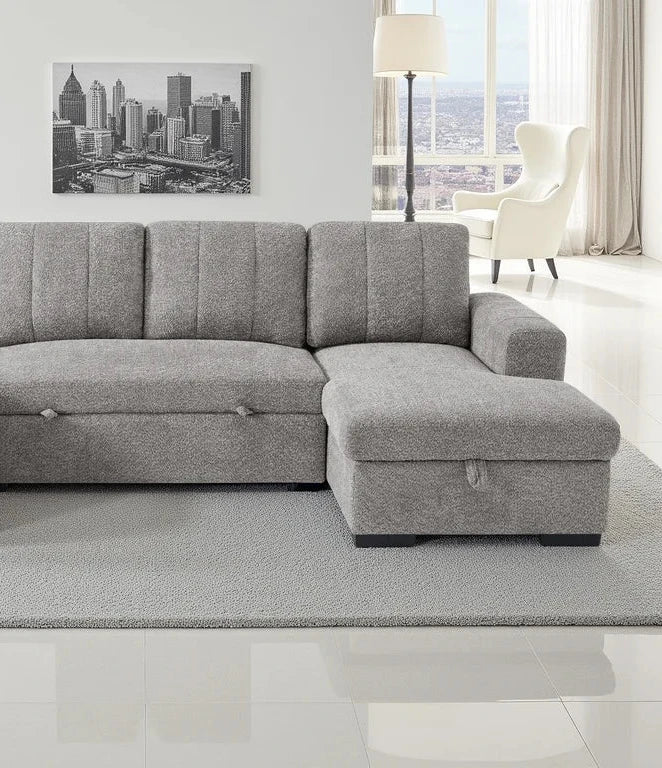 Marlow U Shape Sofa Bed - Ash Grey