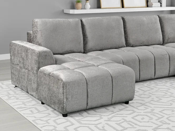 Valenza U Shape Corner Sofabed - Smoke