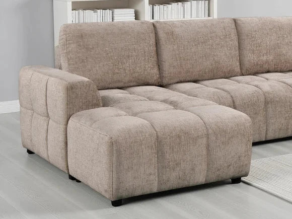 Valenza U Shape Corner Sofabed - Champagne