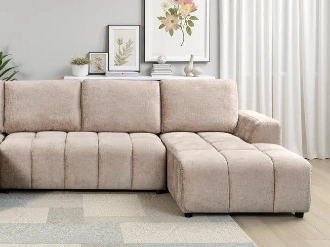 Valenza U Shape Corner Sofabed - Champagne