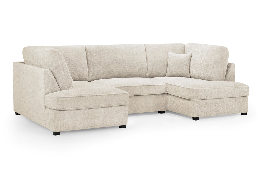 Everest U Shape Corner Sofabed - Sandstone