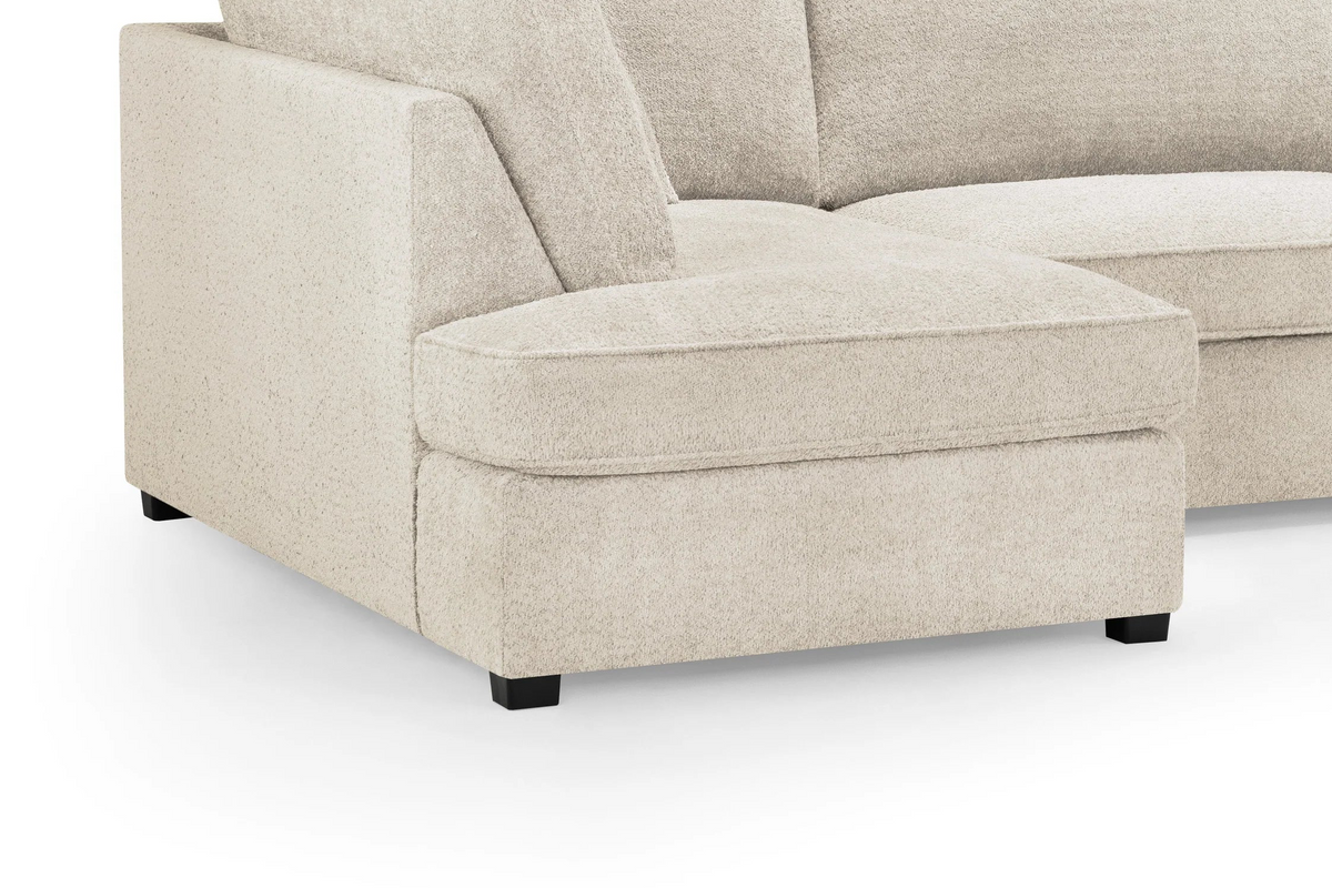 Everest U Shape Corner Sofabed - Sandstone