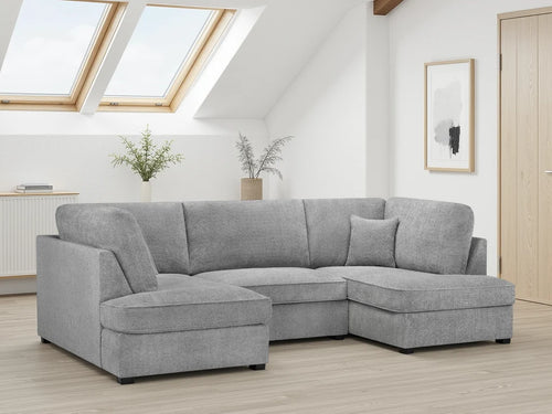 Everest U Shape Corner Sofabed - Mist