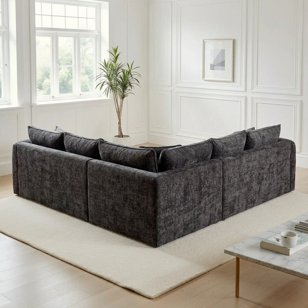 Preston Corner Sofa — Smoke